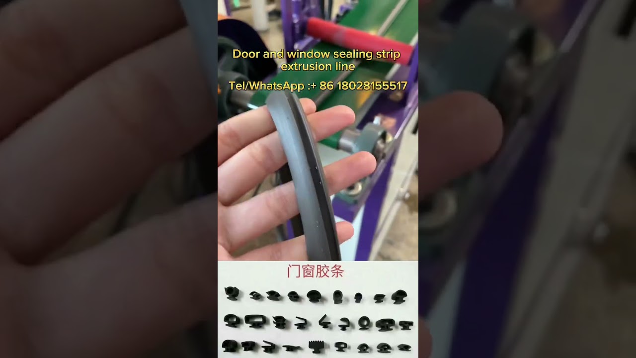 Door and window sealing strip extrusion line 