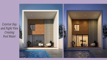 Exterior Sketchup Vray Tutorial | Creating Pool Water