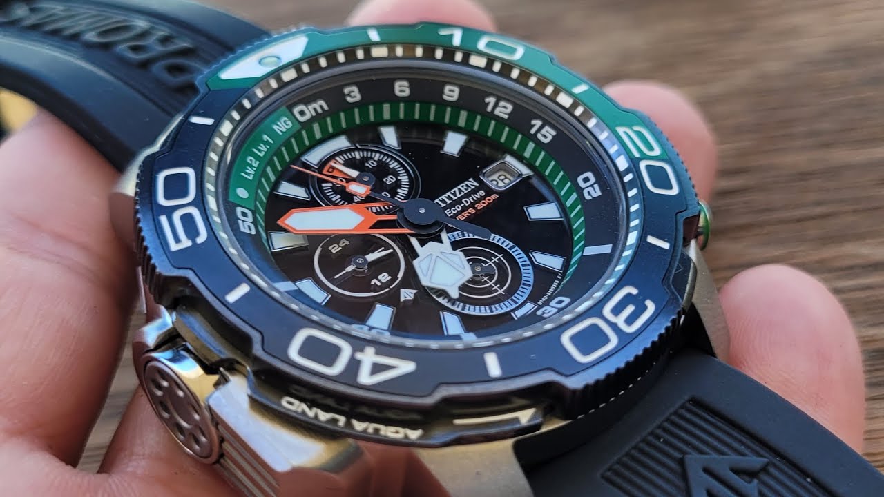 RELÓGIO CITIZEN PROMASTER AQUALAND BJ2168-01E MERGULHADORES, ESSE