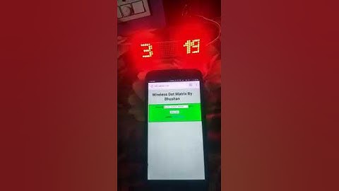Max7219 Dot Matrix Wifi Control