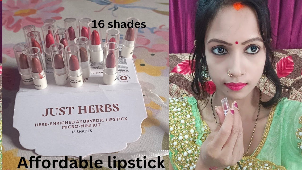 just herbs minei lipstick 💄💕 ️💕100, नेचुरल लिपस्टिक,/just herbs