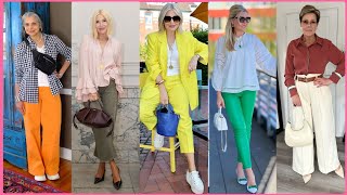 Natural Older Women OVER 50 60 70 | Summer Fashion 2025 For Women #womenoutfitsideas