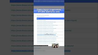Cómo hacer sugerencia en una auditoría web