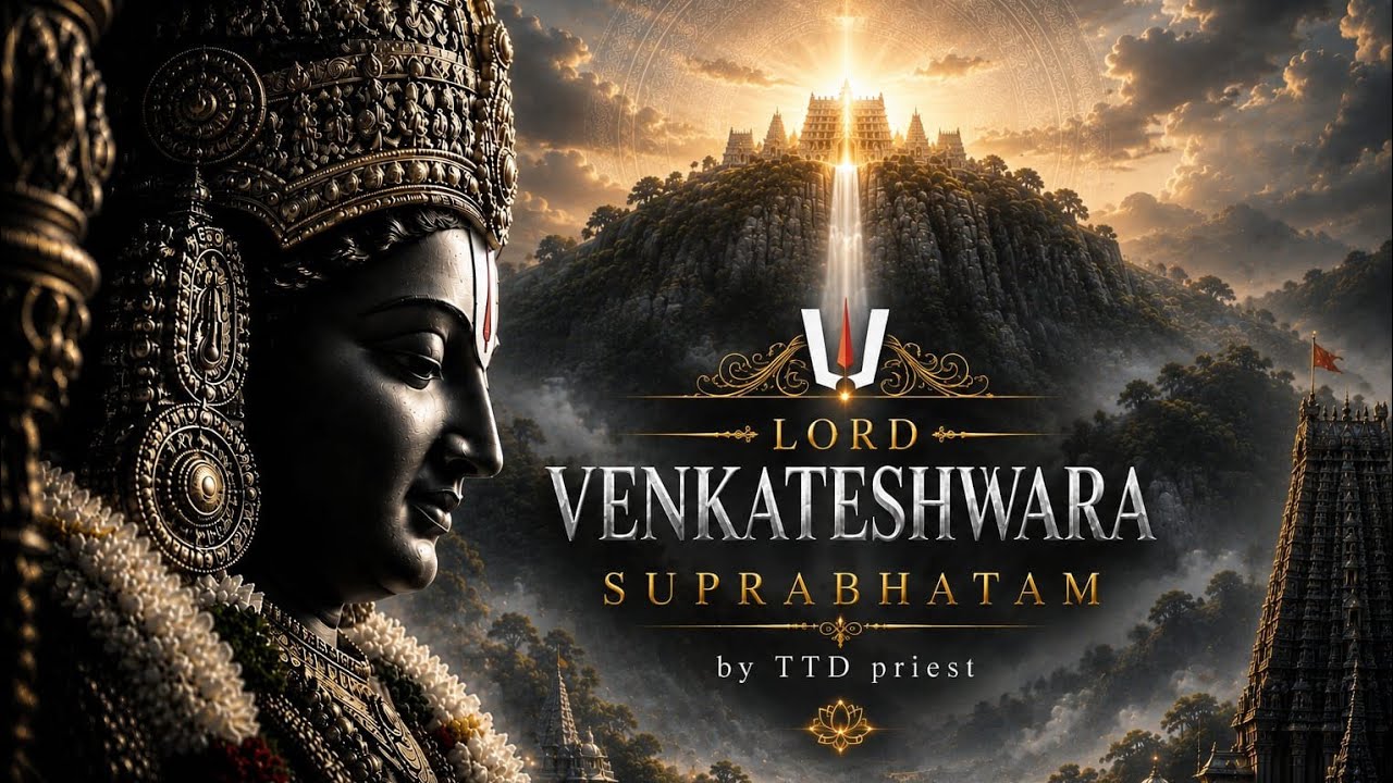 SRI VENKATESWARA SUPRABHATAM by TTD Pandit at TIRUMALA