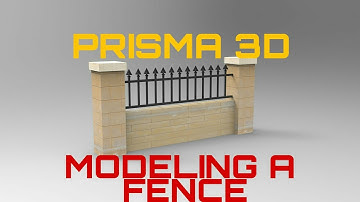 Learn Prisma 3D : Modelling a low poly vintage fence