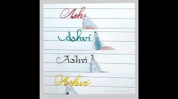 Ashvi Kaur -Name Req.  #calligraphy #lettering #cursive #handwriting #cursivewriting #handlettering
