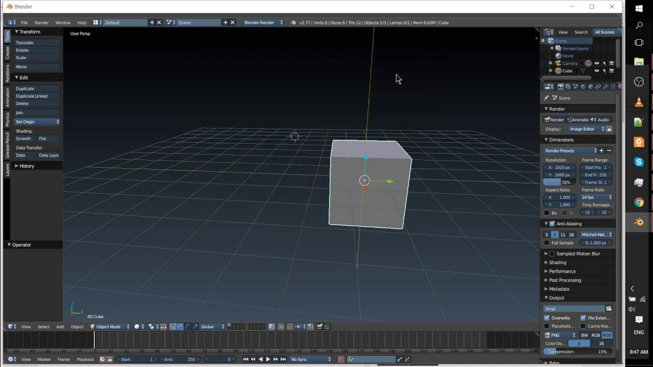 How to Change Size of Blender 3D User Interface Tutorial YouTube