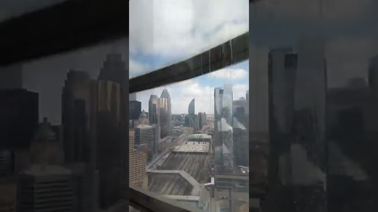 CN tower lift Toronto Canada March 2022