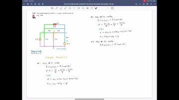 Problem 3.19 (1) Nodal Analysis, Fundamentals of Electric Circuits, 7th ed, Alexander / Sadiku