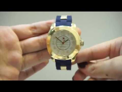 tommy hilfiger watch women's silicone strap