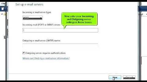 How to setup an email account in Windows (Vista) Mail