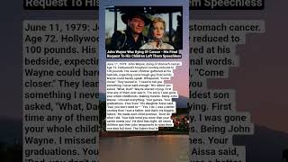 John Wayne’s Final Words to His Children — The Deathbed Confession That Changed Their Lives Forever