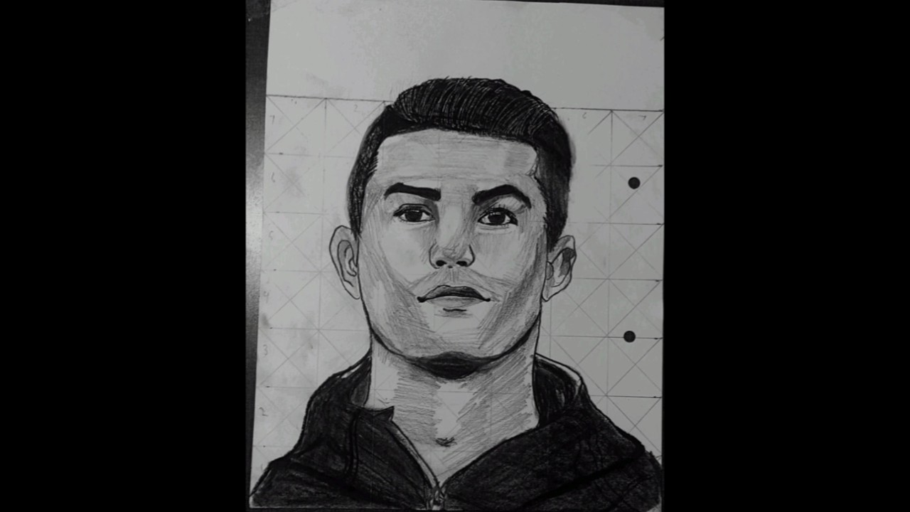 How to draw sketch art drawing Ronaldo sketch pencil 