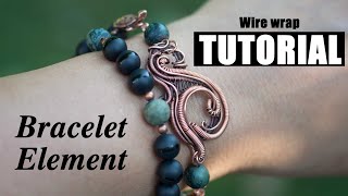 Wire wrap tutorial. Bracelet element