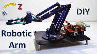 How to make a 4 DOF Robotic Arm at home -step by step - Part1