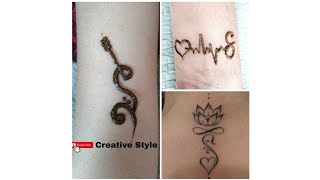 S alfabet Mehandi designs video (S tattoo designs, video on demand )