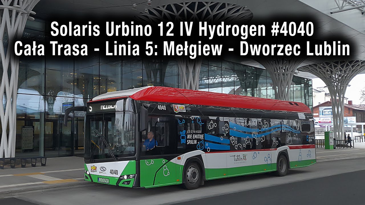 [Cała Trasa - Linia 5: Mełgiew - Dworzec Lublin] Solaris Urbino 12 IV Hydrogen MPK Lublin #4040