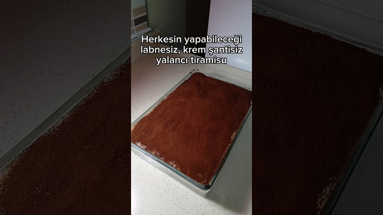 Labnesiz Yalancı Tiramisu Tarifi 🌸(Kekim misafire yapıldığını anladı 😅)
