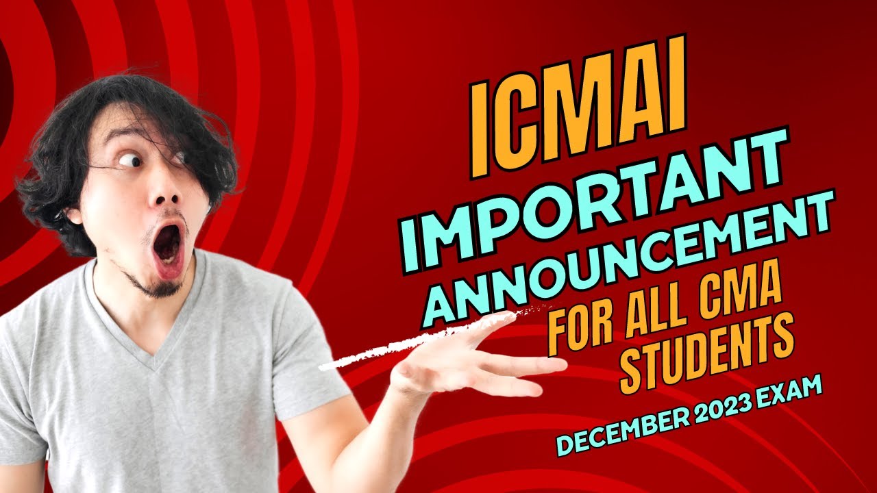 icmai important announcement for all cma students regarding new ...