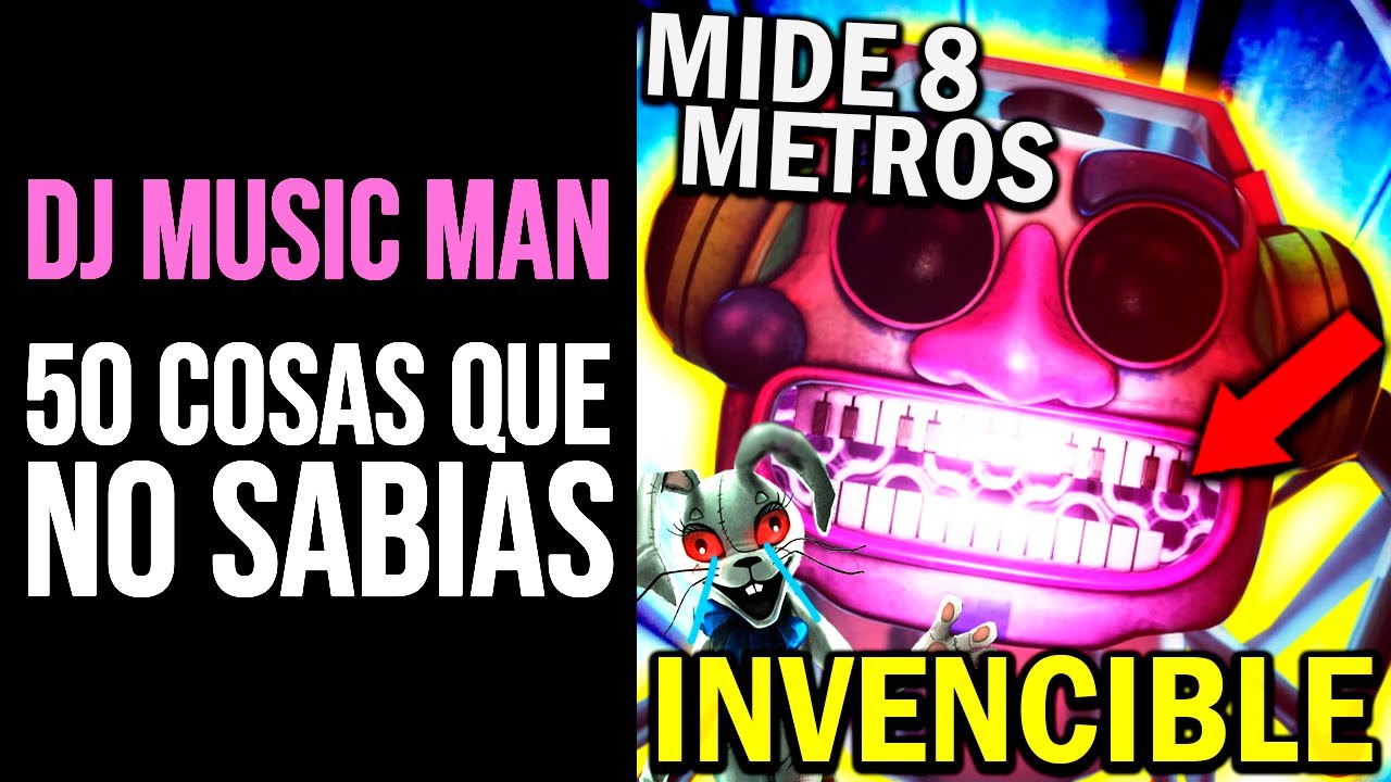 FNAF SECURITY BREACH: 50 Cosas que NO SABÍAS de DJ MUSIC MAN |  Curiosidades