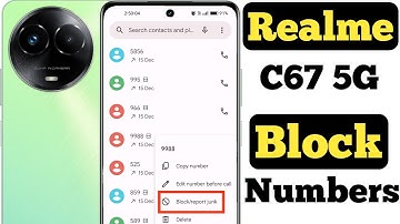 How to block any number in Realme C67 5G || how to add any number in blacklist on Realme C67 5G ||