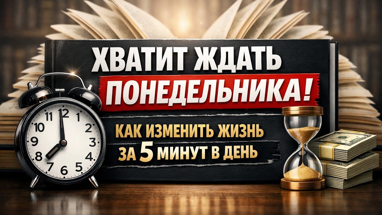 Хватит ждать понедельника! Как изменить жизнь за 5 минут в день?