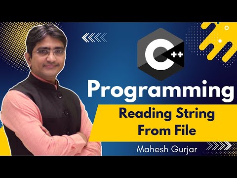 CPP In Hindi | Reading String From File | #58