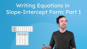 Writing Equations in Slope-Intercept Form: Part 1 - From Graphs, Tables, and Points