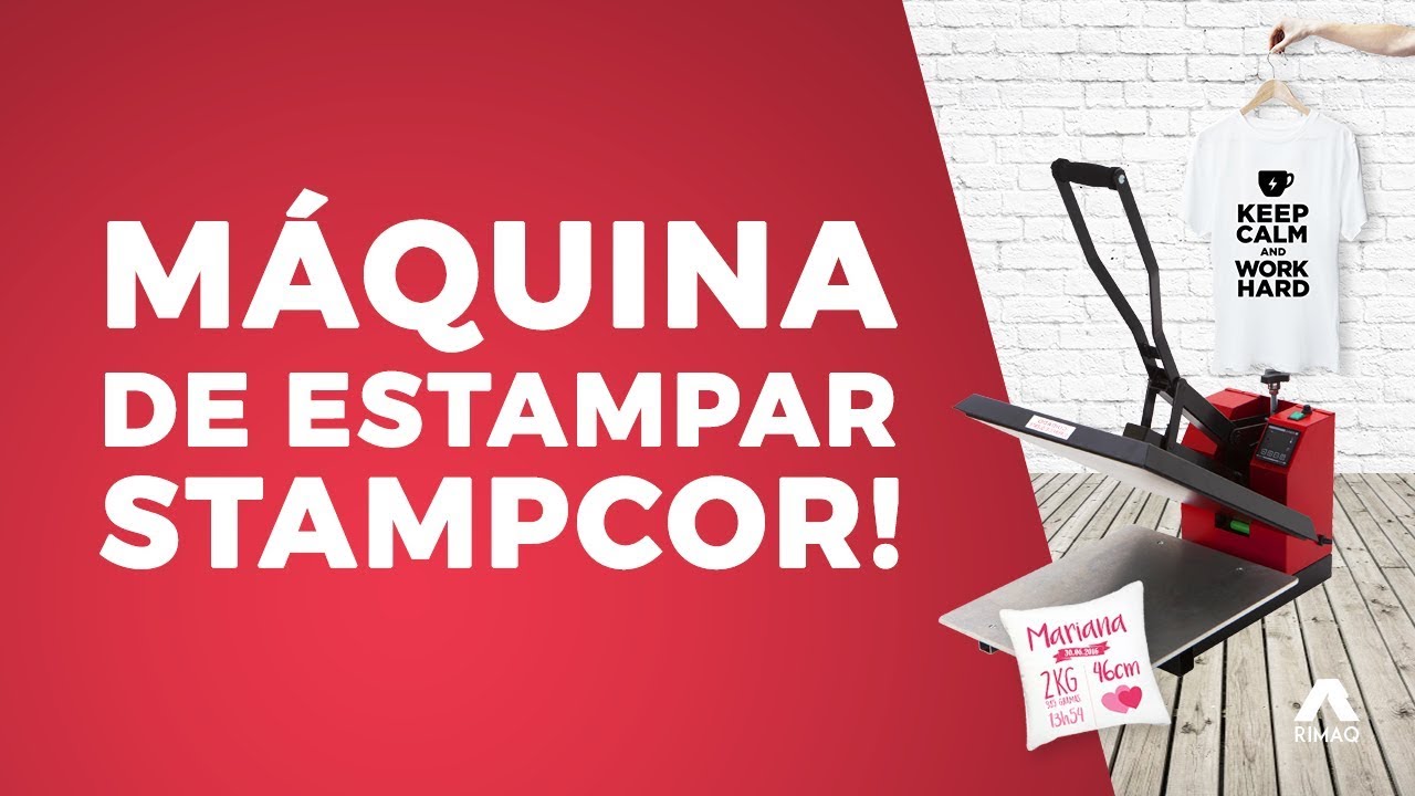 Máquina de Estampar Stampcor Rimaq - Estampa camisetas, chinelos e mais