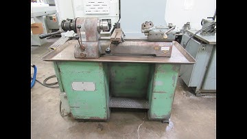 Hardinge DV-59 Second Operation Lathe with Endworking Turret and Production Cross-Slide