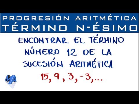 Progresión Aritmética | Término n-ésimo conociendo la sucesión