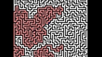 Demo of a Maze Solver with  Automata