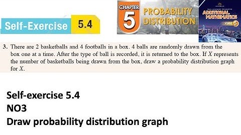 Probability distribution self-exercise 5.4 Q3  latihan kendiri 5.4 form 5 add maths kssm textbook