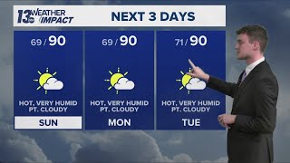13 ON YOUR SIDE Forecast: Another heat wave ahead