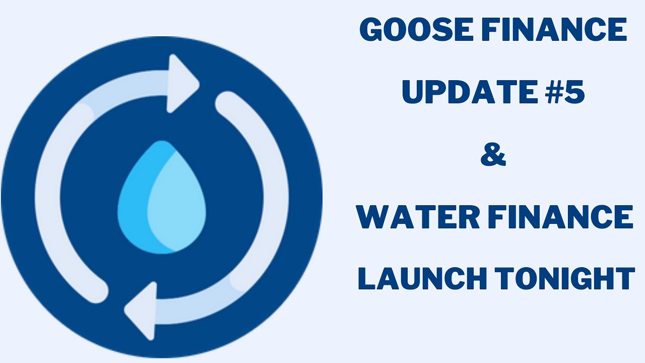 Goose Finance Update 5 & Water Finance Launch YouTube