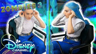 Becoming Addison | Meg Donnelly Hair \& Makeup Timelapse | ZOMBIES 3 | BTS | @disneychannel