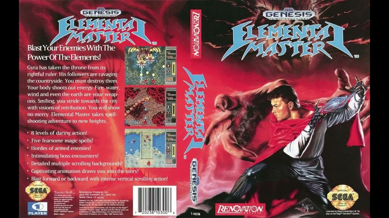 11 Blood Stained Lake Stage 4 (Elemental Master | Sega Mega Drive) Soundtrack Toshiharu Yamanishi