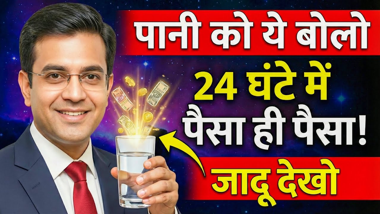 पानी पीते वक़्त बोलो ये 1 बात... 24 घंटे में पैसों की बारिश होने लगेगी | Water Money Manifestation