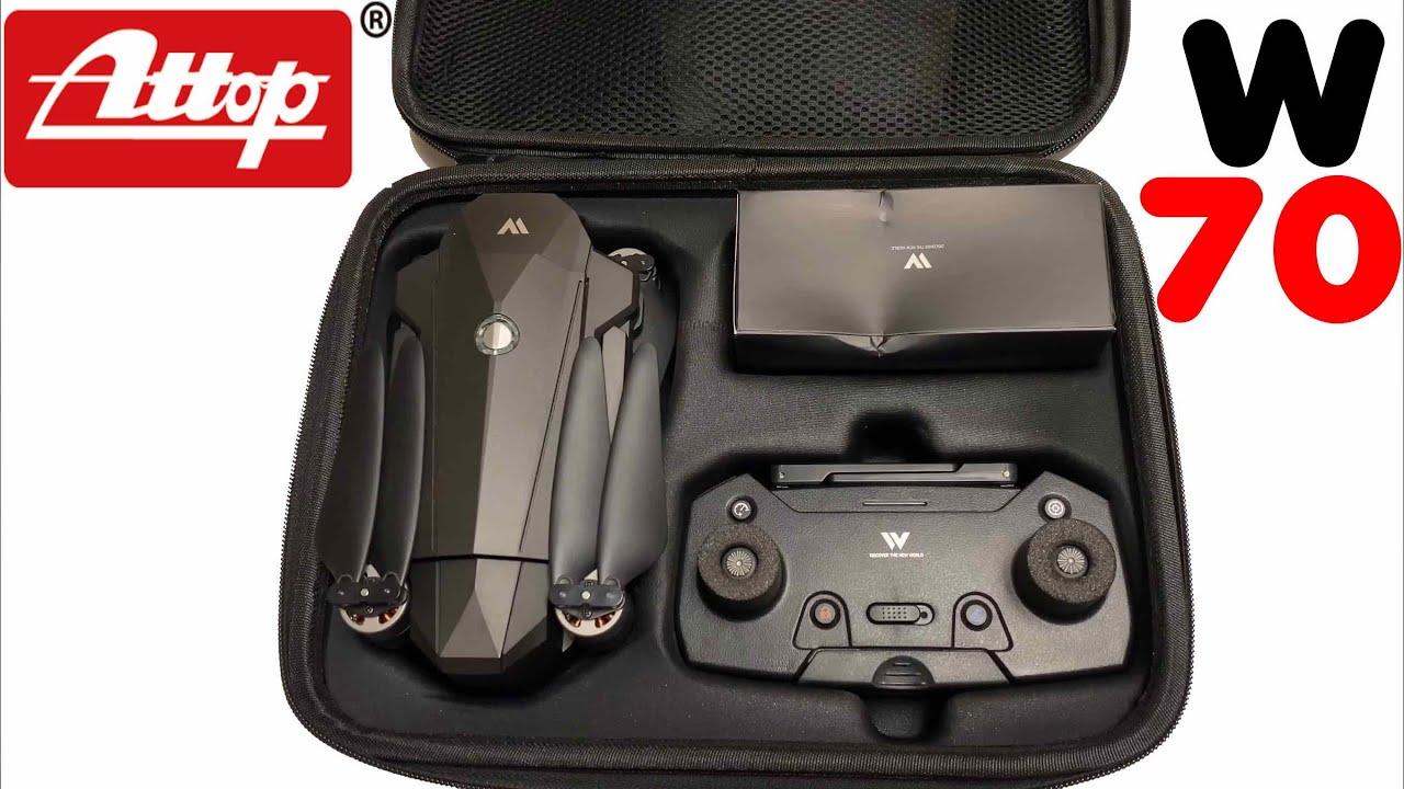 Обзор и настройка дрона Attop W70 4K GPS