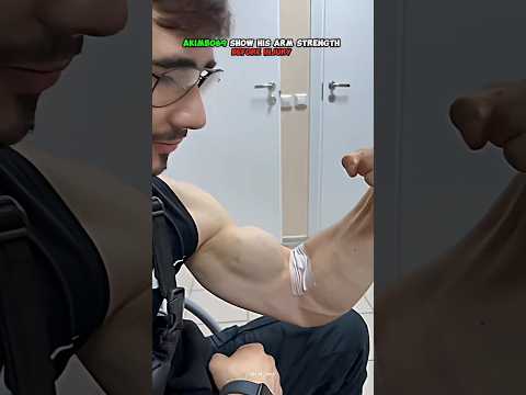 😱AKIMBO69 SHOW HIS ARM STRENGTH BEFORE INJURY#armwrestling#sports