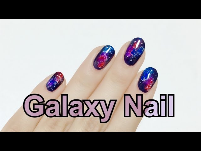 ギャラクシーネイル セルフネイル Galaxy Nail Art Youtube