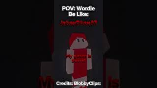POV Wordle Be Like - Minecraft Short