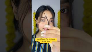 Used Bobby Pin for inner corner eyes 👀✅ #viral #hack #bobbypin #viralvideo #shorts Used Bobby Pin for inner corner eyes 👀✅ #viral #hack #bobbypin #viralvideo #shorts