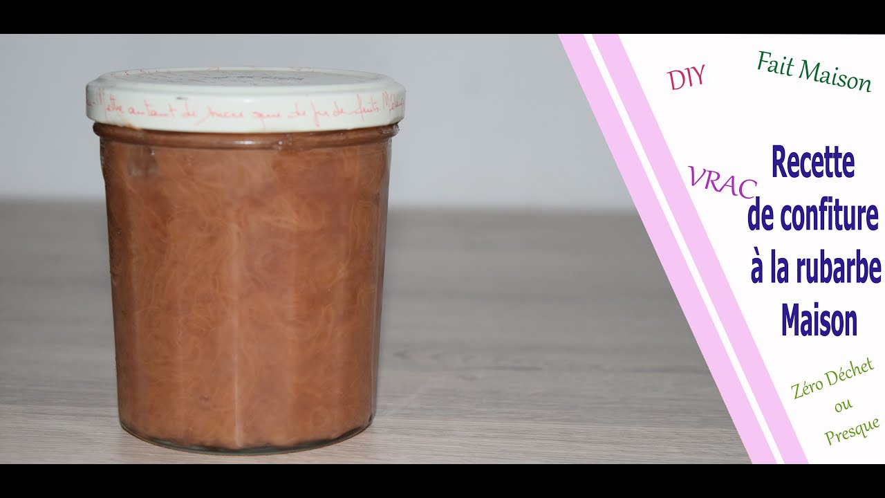 Recette de confiture à la rhubarbe fait maison YouTube