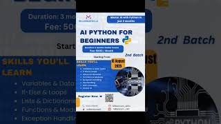 Ai Python for beginners#LearnAI  #PythonForBeginners #AIWithPython #TechSkills  #Ai #learnanything