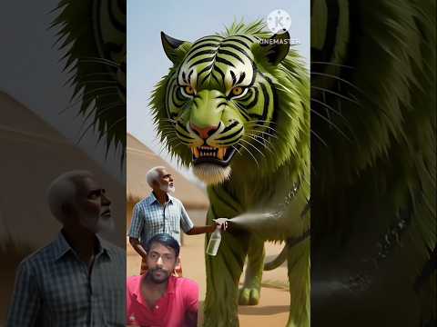 The giant palm leaf tiger is finally complete! 🐅🌿 #vfx