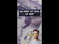 Britain's Next PM Inherits a 102% GDP Debt Trap #Shorts