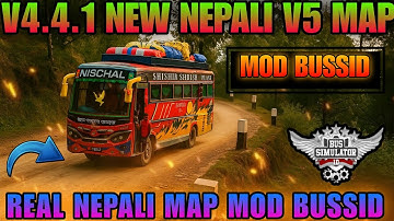 New Nepali Hill v5 Map Mod Bussid V4.4.1 Nepali Offroad Map Mod for bus simulator indonesia 