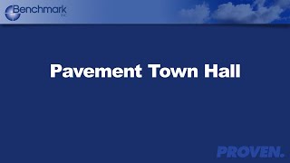 WEBINAR: Pavement Asset Management Town Hall