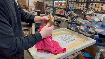 Water Base Ink On Press Screen Cleaning